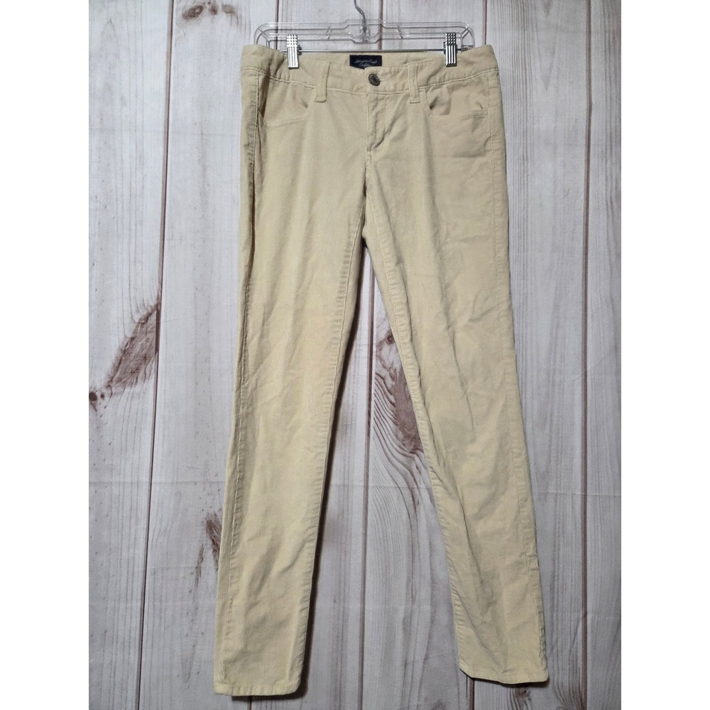 American Eagle Outfitters Women Super Stretch Corduroy Jeggings Tan Size 6